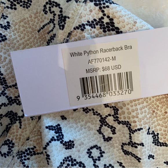 NWT All Fenix python print racerback sports bra - Picture 9 of 14